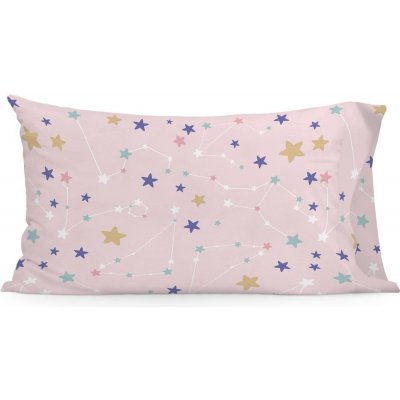 Happy Friday Sky stars dětský povlak na polštář růžová 50 x 75 cm – Zboží Mobilmania