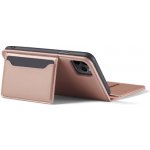 Pouzdro SES Magnetické flipové s prostorem na karty Apple iPhone 12 Pro - světle růžové – Zboží Mobilmania