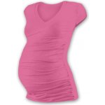 Jožánek Těhotenské tričko Vanda mini rukáv růžové – Zboží Dáma