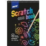 MFP Paper škrabací obrázek blok 10l černý duha – Zbozi.Blesk.cz