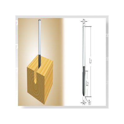 Makita D-09329 Fréza drážkovací, tvar U, 6mm stopka – HobbyKompas.cz