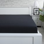 XPOSE Jersey prostěradlo Exclusive černé 140x200 – Zboží Dáma