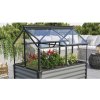 Pařeniště Vitavia Gaia Jumbo skleněné 3 mm 119 x 83 x 38/72 cm černé