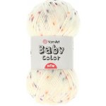 YarnArt Baby Color 217 krémová s barevnými tečkami – Hledejceny.cz
