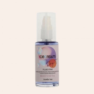 Inebrya Ice Cream Dry-T Fluid Star Rekonstrukční tekuté krystaly 60 ml – Sleviste.cz