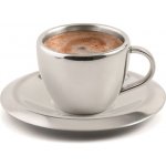 Weis Hrnek na espresso s podtáckem dvouplášťová nerezová ocel 55 ml – Zbozi.Blesk.cz