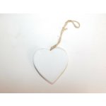 PROHOME - Dekorace srdce bílé 8cm – Hledejceny.cz
