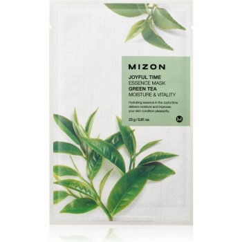 Mizon plátýnková 3D maska se zeleným čajem pro hydrataci a vitalitu pleti Joyful Time Essence Mask Green Tea 23 g