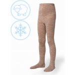 Dětské vlněné merino punčocháče Béžová – Zboží Dáma