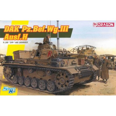 Dragon Model Kit tank 6901 DAK Pz.Bef.Wg.III Ausf.H Smart Kit 1:35