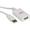 usb kabel Roline 12.04.1088 USB 2.0 aktivní prodlužovací, 5m, bílý