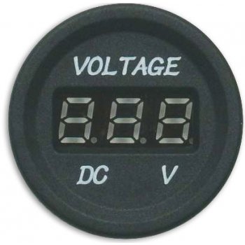 STUALARM Panelové měřidlo DV34530 voltmetr 6-30V červený