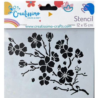 Creatissimo plastová šablona Sakura 12 x 15 cm – Zboží Mobilmania