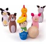 Bigjigs Toys Kuželky: farma – Zboží Mobilmania