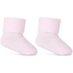 Be Snazzy Kojenecké ponožky ohrnovací růžové – Zboží Dáma