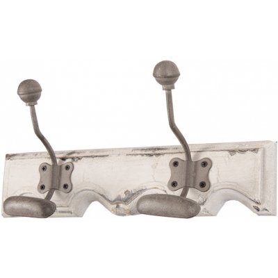 Clayre & Eef Rustic 23 x 6 x 10 cm bílo-šedý – Hledejceny.cz