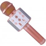 Bezdrátový karaoke mikrofon WS 858 Rose Gold – Hledejceny.cz