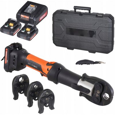 Lisovací kleště DC 18V 19KN z kované oceli s OLED displejem – Zboží Mobilmania