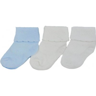 Kojenecké ohrnovací ponožky 3 páry chlapeček – Zboží Dáma