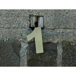 Nerezové domovní číslo 1 se závitem - Arial Velikost: 10 cm – Zbozi.Blesk.cz