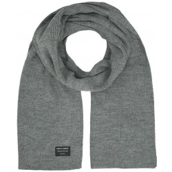 Jack&Jones pánská šála Dna 12098582 Grey Melange