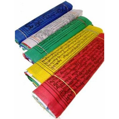 Nefertitis Tibetské modlitební praporky 10 ks velikost L NF20863 - délka cca 200 cm – Zboží Mobilmania