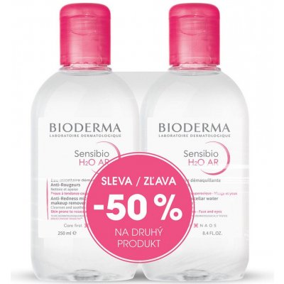 Bioderma Sensibio H2O AR 2 x 250 ml dárková sada – Hledejceny.cz