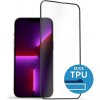 Tvrzené sklo pro mobilní telefony AlzaGuard 2.5D Glass with TPU Frame pro iPhone 13 / 13 Pro / 14 černé AGD-TGTF006B