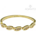 Adanito BRR1194G Zlatý prsten se zirkony – Hledejceny.cz