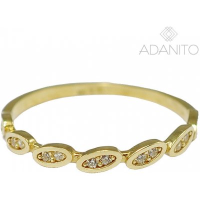 Adanito BRR1194G Zlatý prsten se zirkony – Hledejceny.cz