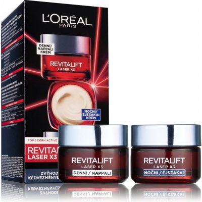 L'Oréal Paris Revitalift regenerační denní krém proti stárnutí pleti 50 ml + regenerační noční krém proti stárnutí pleti 50 ml dárková sada – Zboží Dáma