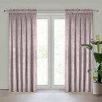 EUROFIRANY ZATEMŇOVACÍ ZÁVĚS NA PÁSCE PIERRE 140X300 CM PÚDROVĚ RŮŽOVÁ – Hledejceny.cz