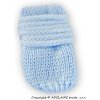 Kojenecká rukavice Zimní pletené rukavičky sv. modré