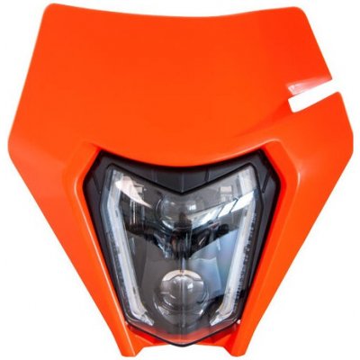 Rtech přední maska vč. LED světla KTM oranžová | Zboží Auto