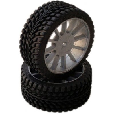 SP RACING 1/10 GT Sport/Rally gumy nalepené gumyšedé disky2ks