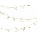Textilomanie Vánoční girlanda GOLD MISTLETOE 5 m, zlatá – Hledejceny.cz