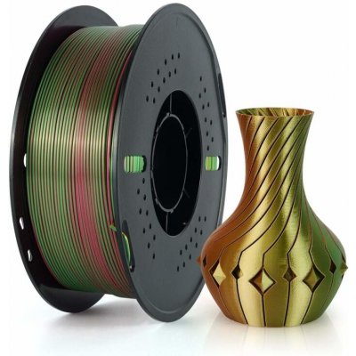 Kingroon PLA TRI COLOR 1,75 mm 1kg Zlatá/Zelená/Růžová – Zboží Živě