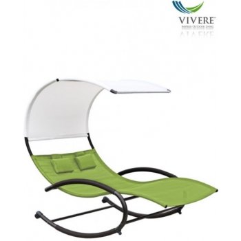 Zahradní houpací postel Vivere Double Chaise Rocker, Sienna