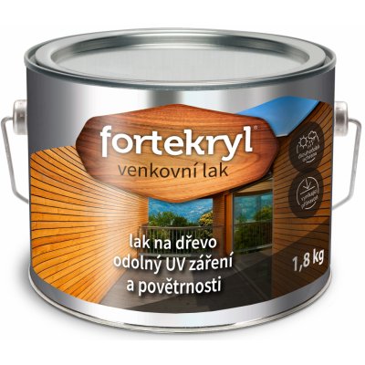 Fortekryl venkovní lak 1,8 kg matný – Zbozi.Blesk.cz