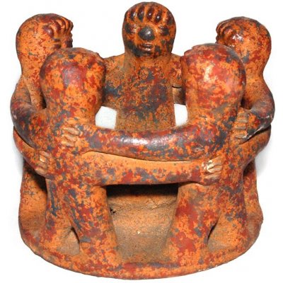 GLOBO Fair Trade Partner Svícen Tanec míru s 5 tanečníky z Mexika, 15 cm – Hledejceny.cz