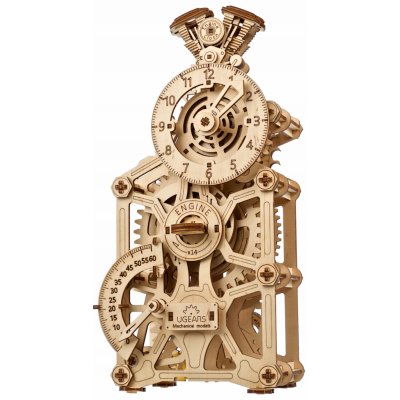 Ugears 3D mechanické puzzle Hodiny motoru 265 ks – Zboží Mobilmania