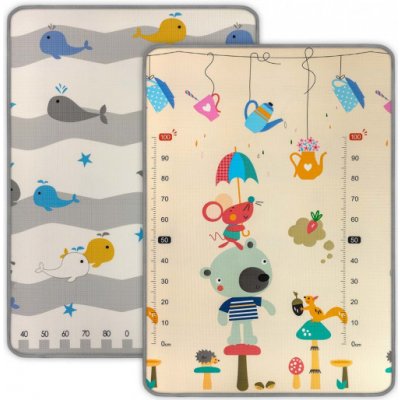Nej koberce Rolovací podložka pro děti Kinder medvídek a velryby – Sleviste.cz