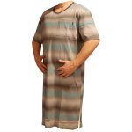 Xcena noční košile krátký rukáv pruhy hnědá – Hledejceny.cz