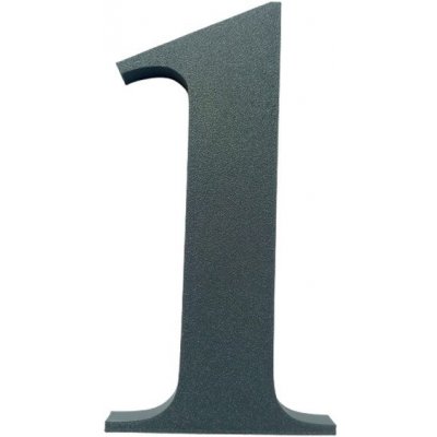 Domovní číslo popisné 1 na zateplenou fasádu barva antracit, výška 170 mm – Sleviste.cz