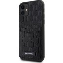 Pouzdro Karl Lagerfeld Saffiano Monogram Card Slot iPhone 11 černé