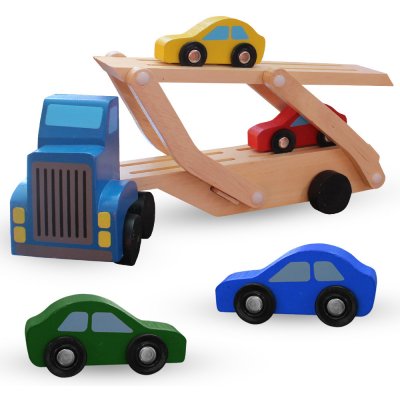 Jenifer 3344 Dřevěná hračka KAMION s auty
