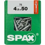 Spax Wirox Univerzální vrut T-Star plus, ø 4,5 × 50 mm, TX20, zápustná hlava, 75 ks 4191010450507 – Hledejceny.cz