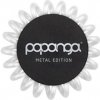 Gumička do vlasů Papanga Metal Edition malá - perleťová bílá