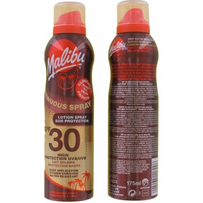 Malibu Continuous Spray Lotion SPF30 175 ml – Zbozi.Blesk.cz