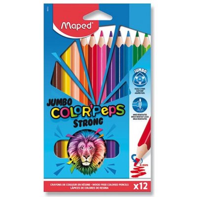 Maped Color'Peps Pastel - 12 Crayons de couleur - couleurs pastels  assorties Pas Cher